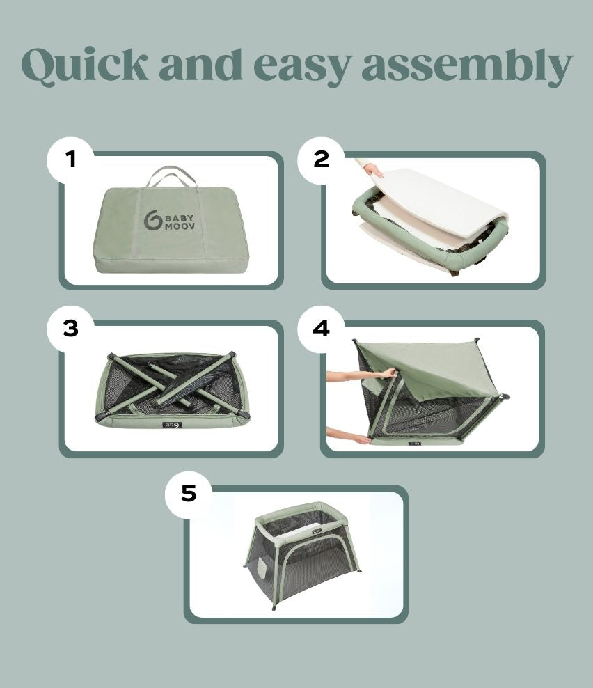 *OPEN BOX* Moov and Comfy 3-in-1 Travel Crib and Playard (Copy)