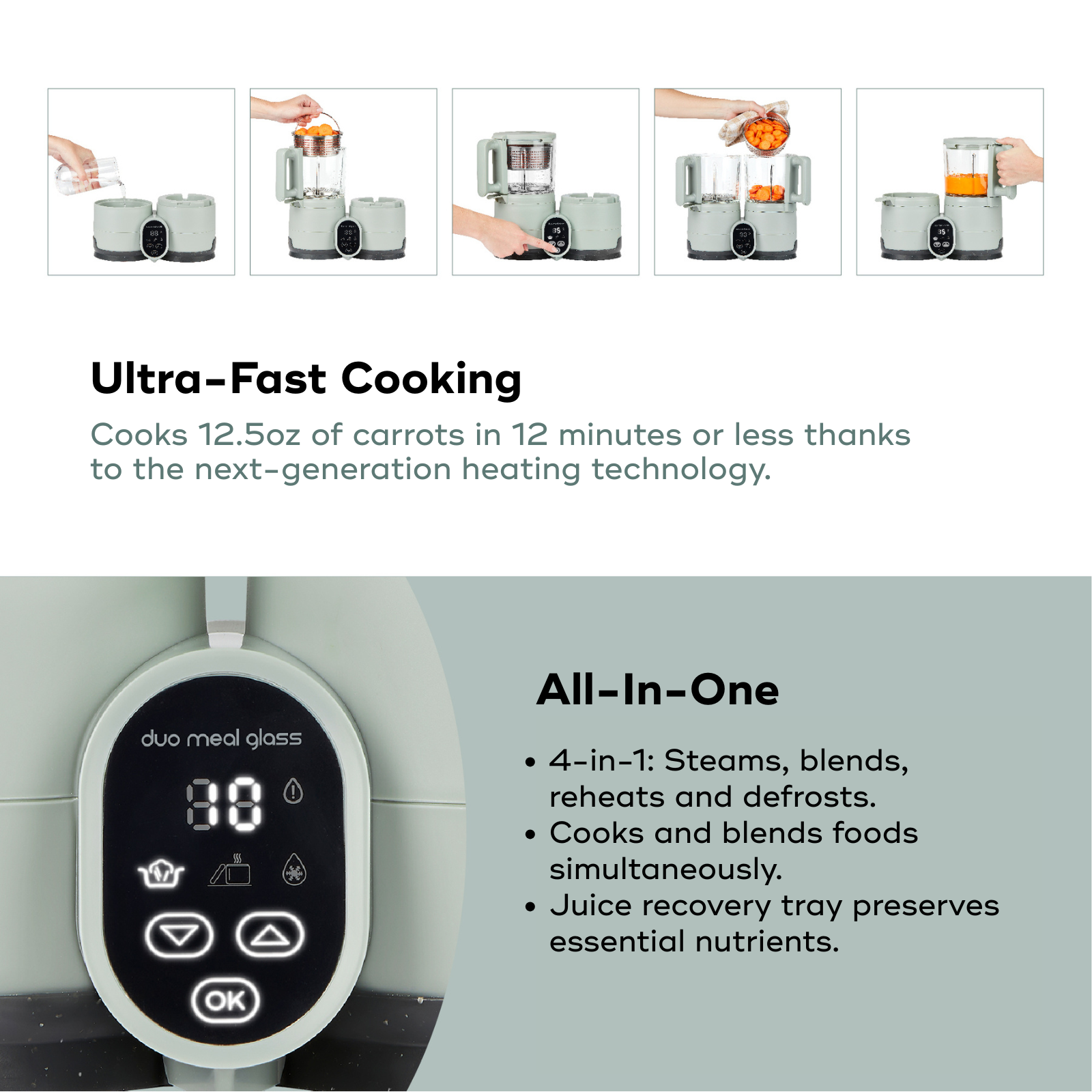 OPEN BOX Duo Meal Glass Pro Baby Food Maker