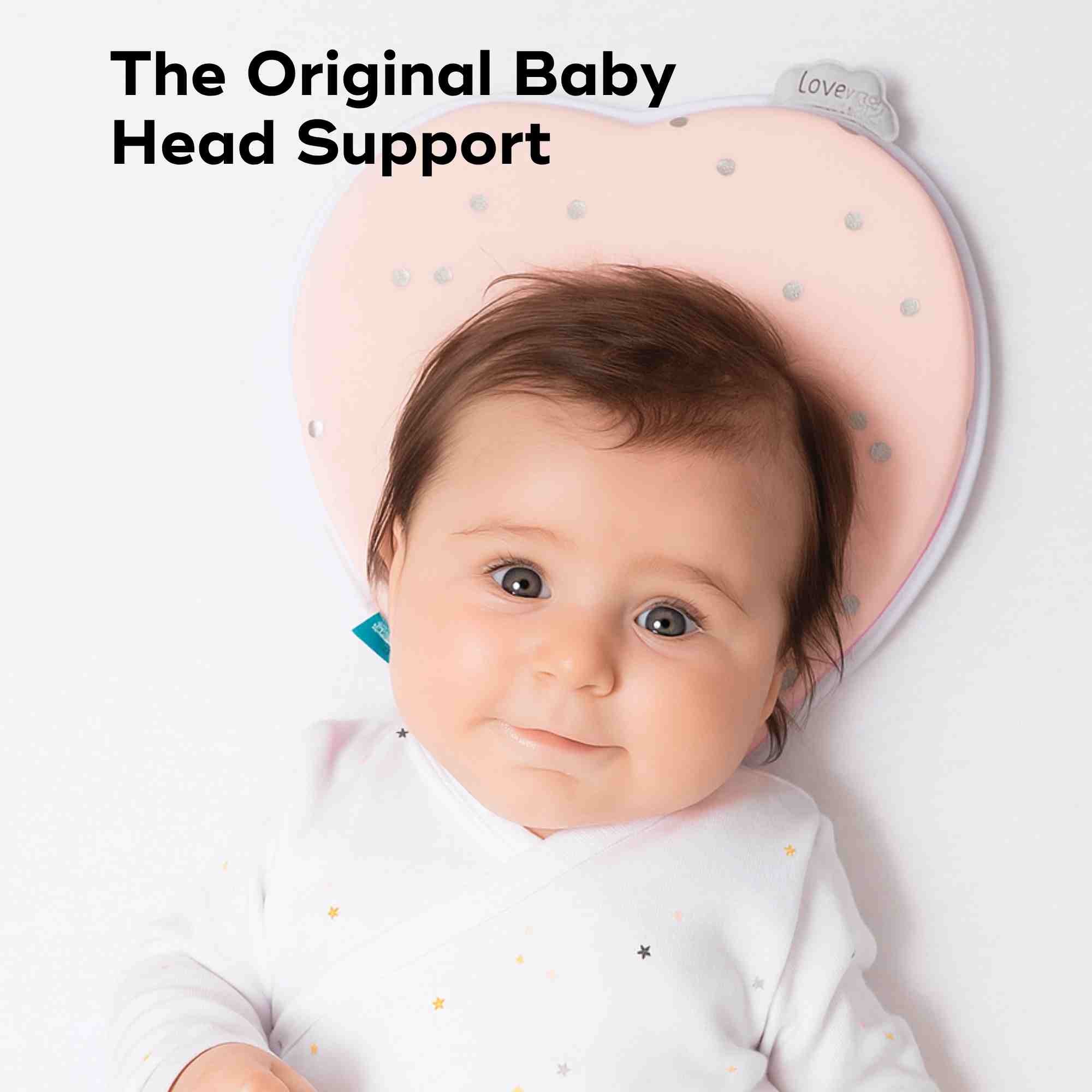 baby pillow infant head support #color_Pink