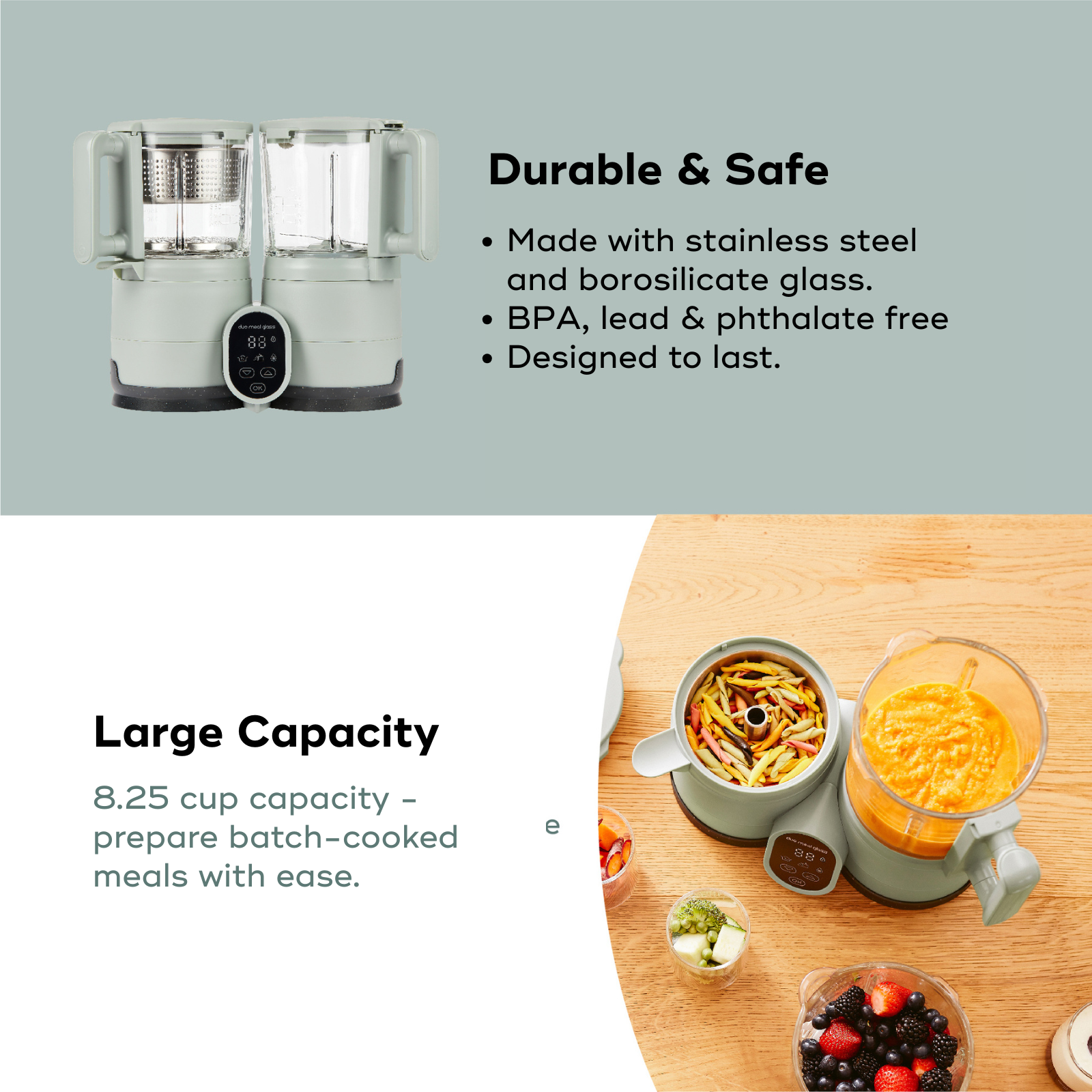 OPEN BOX Duo Meal Glass Pro Baby Food Maker