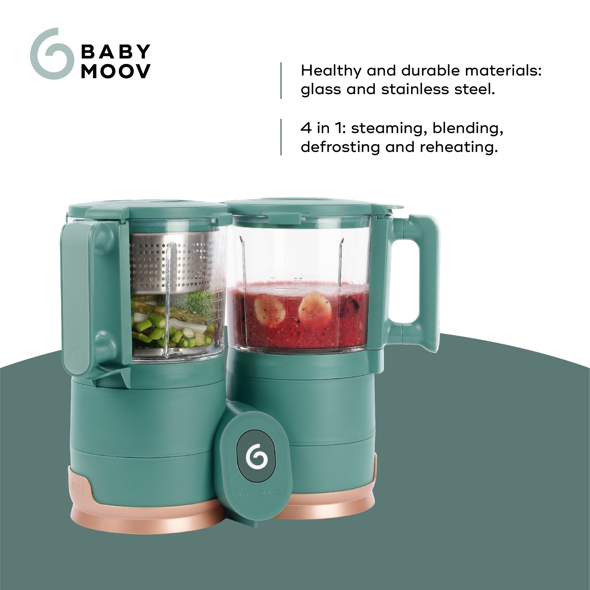Duo Meal Glass-Infant & Toddler Food Maker and Steamer **OPEN BOX**