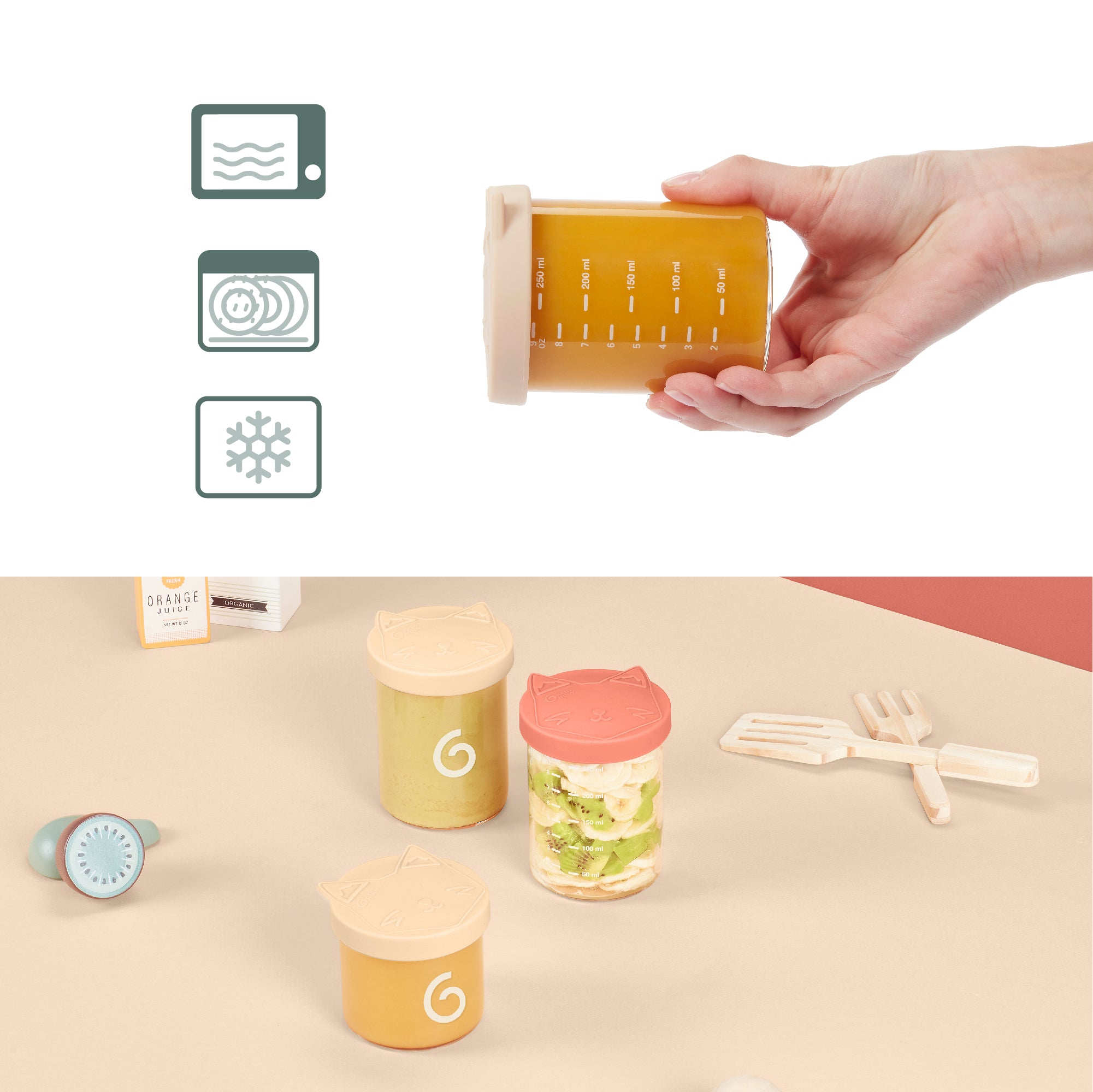 Isy Jars - Premium Glass Baby Food Storage Container Sets