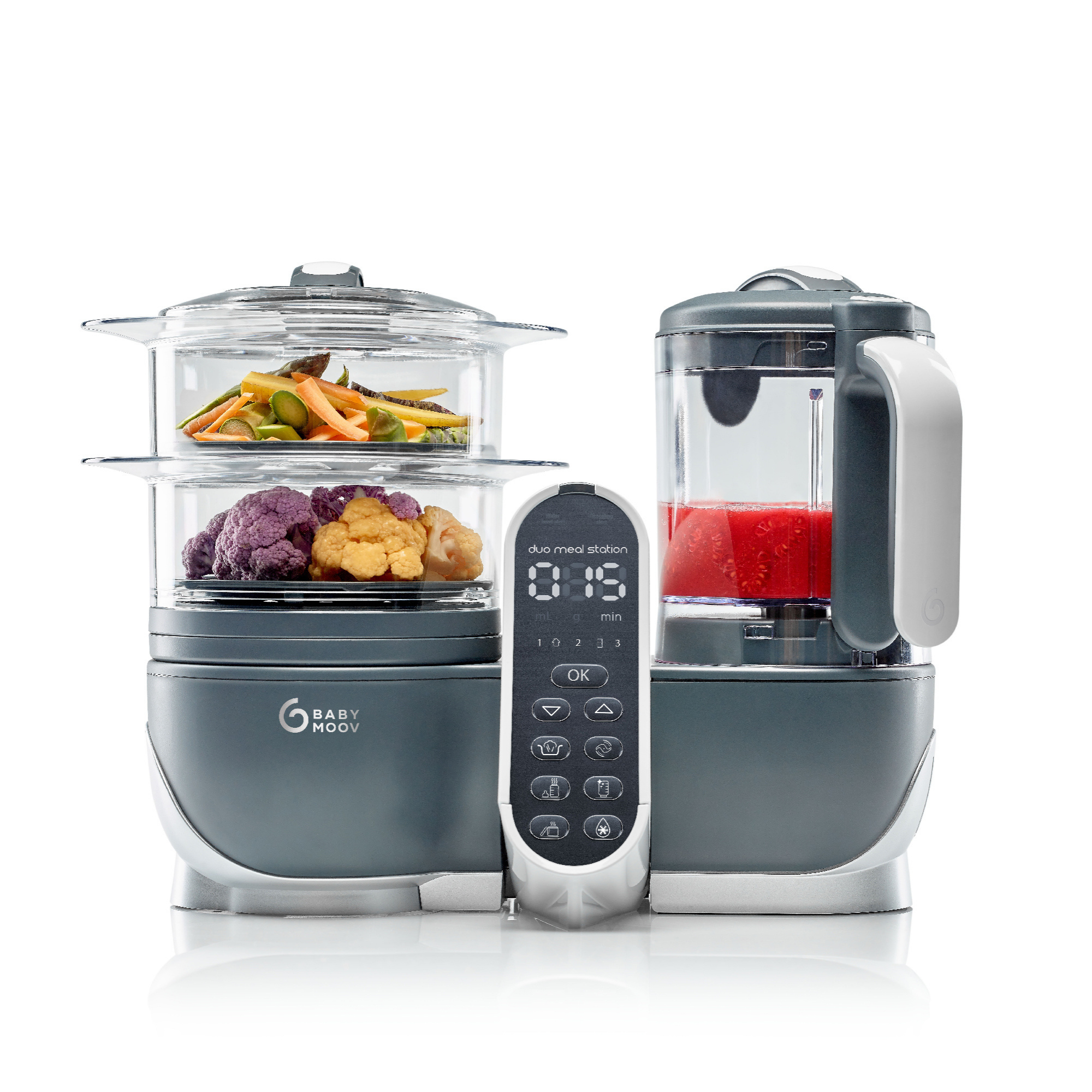 Duo Meal Station Food Maker - Blender & Steamer for baby food #couleur_grey