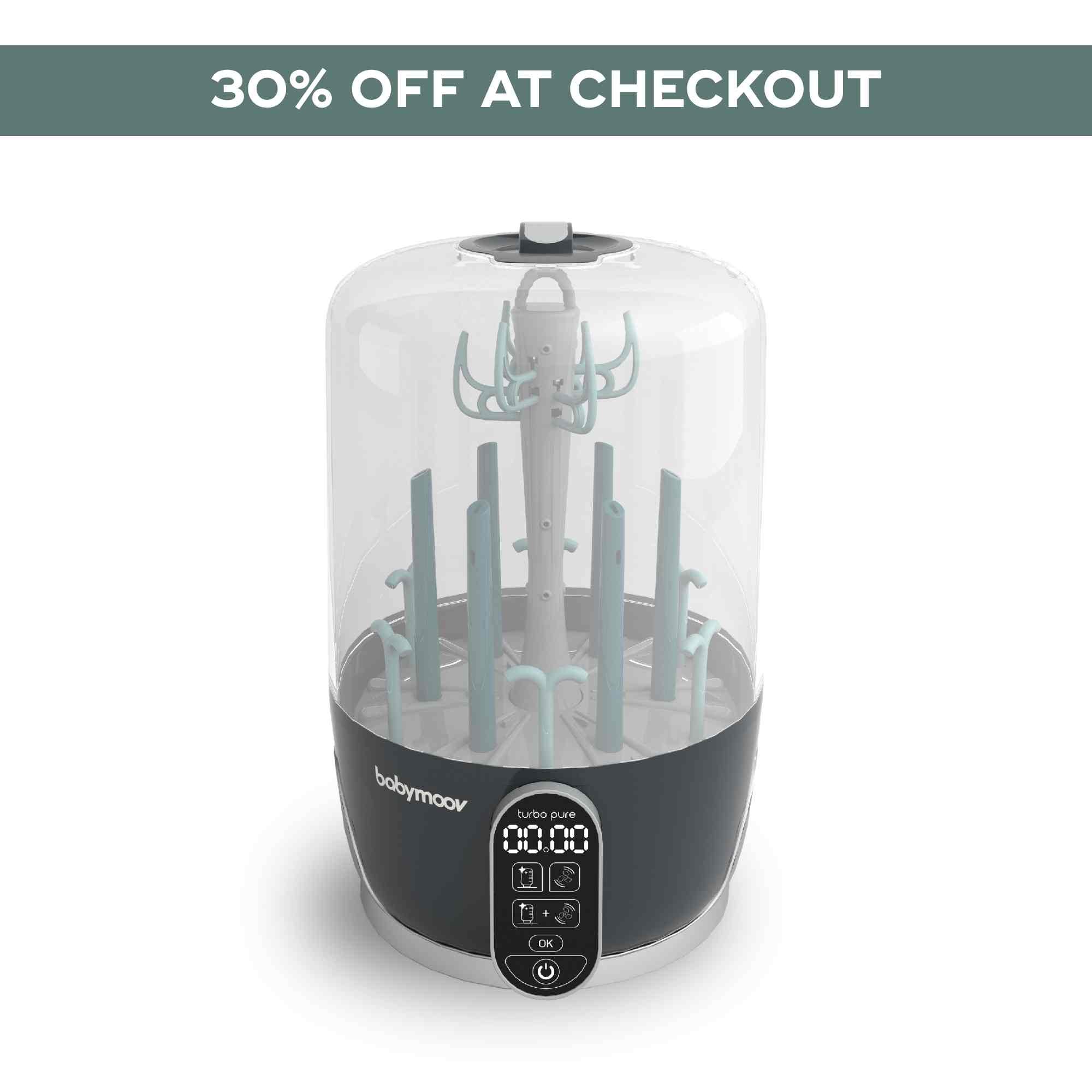 Turbo Pure 3-in-1 Bottle Sterilizer, Dryer & Purified Bottle Storage