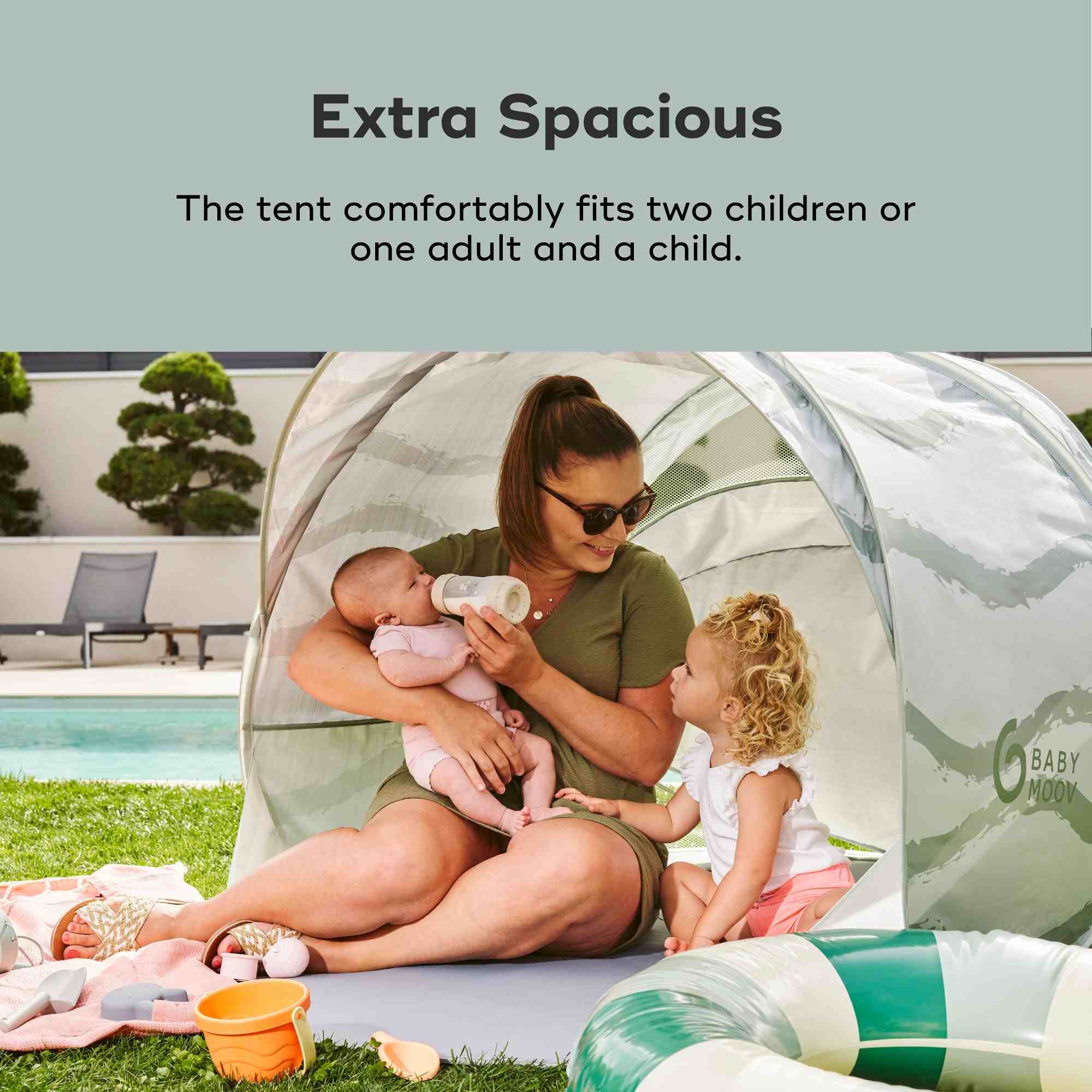 OPEN BOX Moov & Protect Anti-UV Cooling Beach Tent