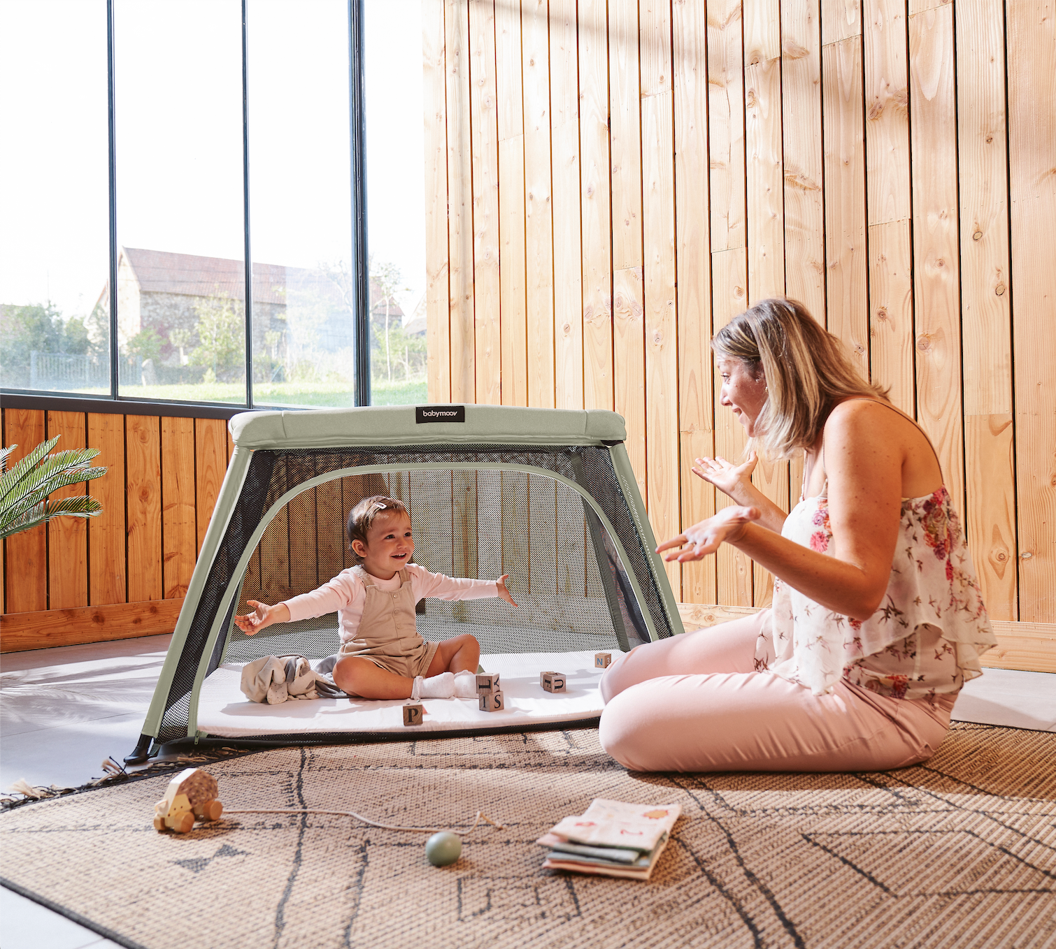 *OPEN BOX* Moov and Comfy 3-in-1 Travel Crib and Playard (Copy)