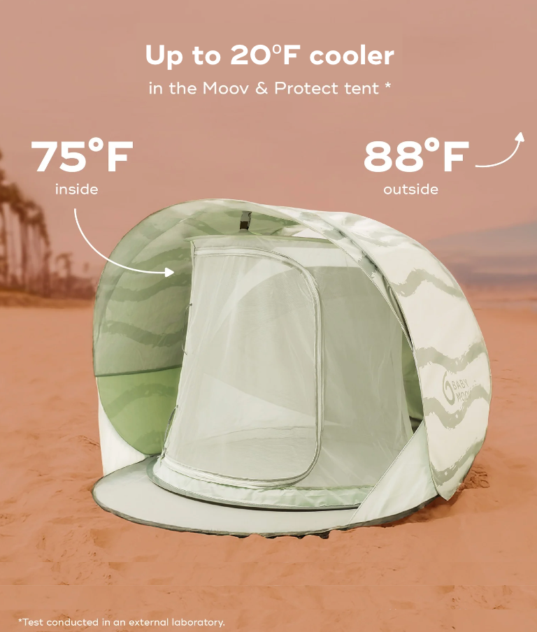 OPEN BOX Moov & Protect Anti-UV Cooling Beach Tent