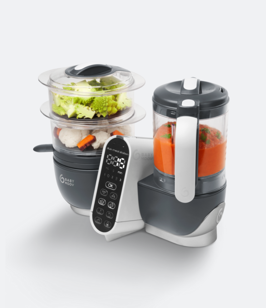 Duo Meal Station Food Maker - Blender & Steamer for baby food #color_grey