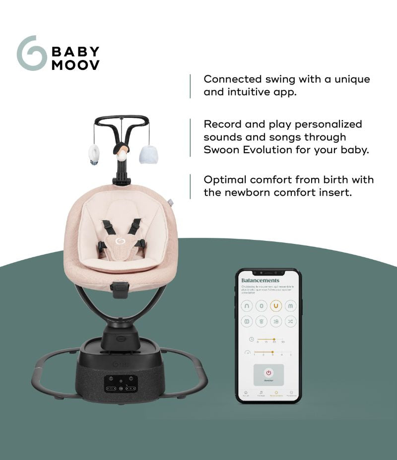 connected baby swing