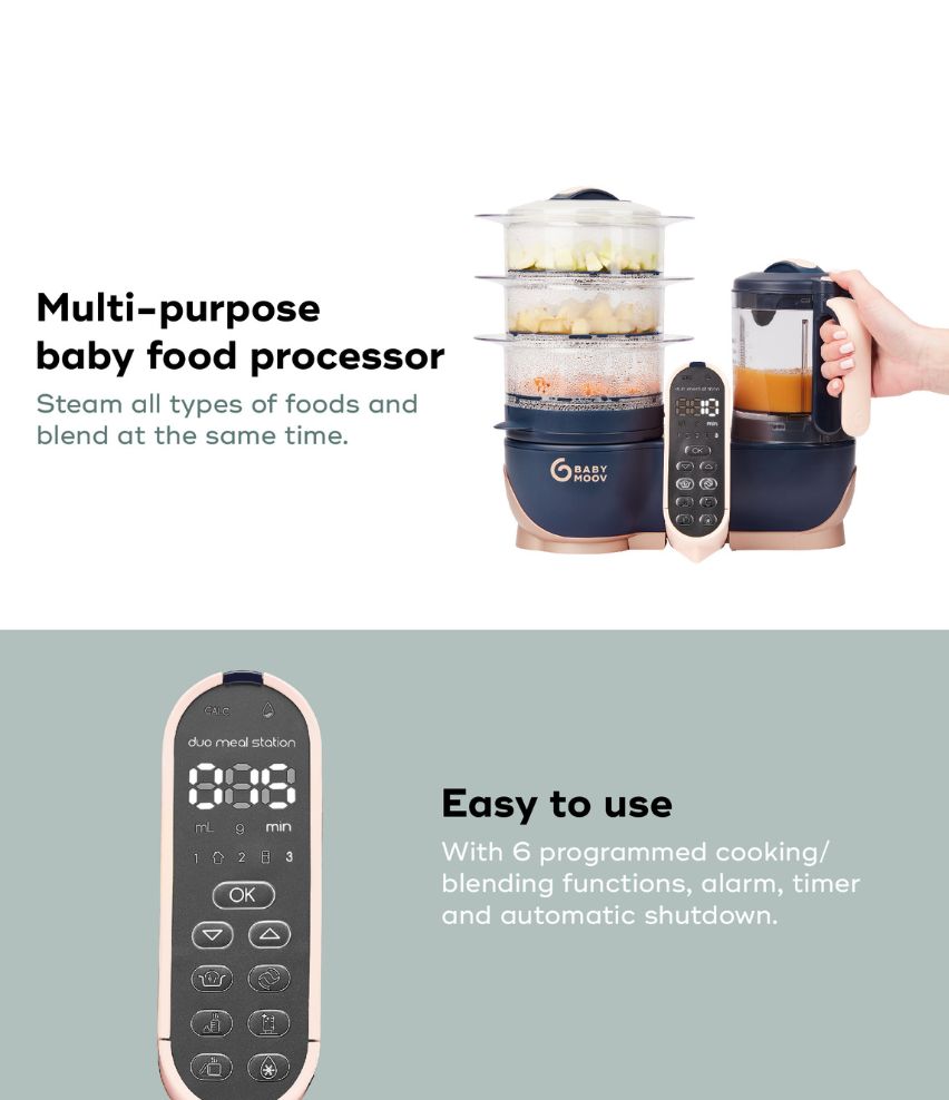 Babymoov Nutribaby(+) 6-in-1 Multi-Purpose Baby and Adult Food Processor