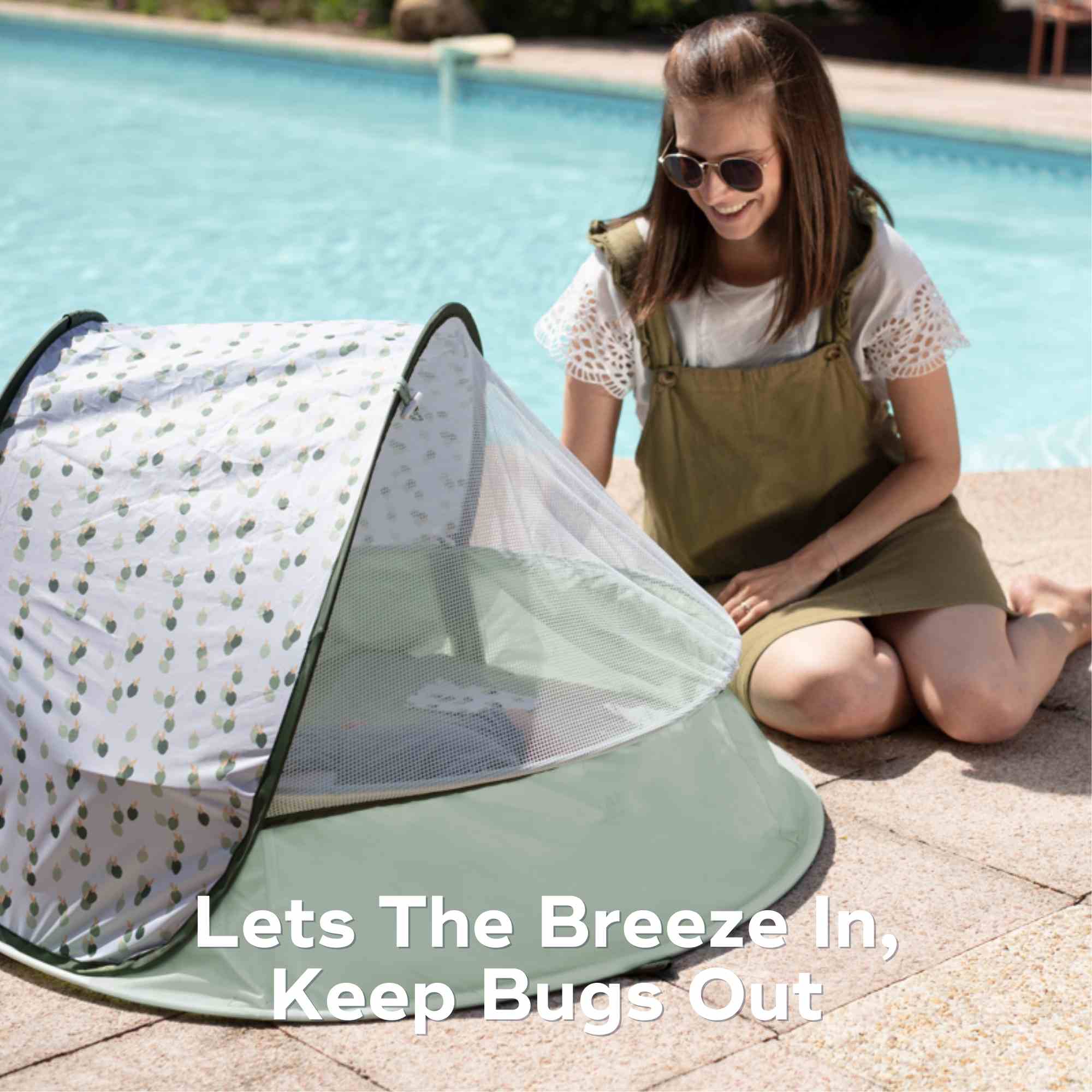 Aquani Anti-UV Baby Beach Tent & Paddling Pool | UPF 50+ Portable