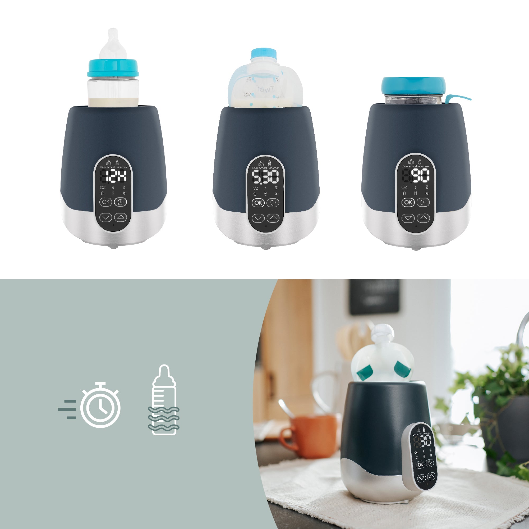 Portable Electric Kettle Hot Water Boiler Bottle US Adapter Small